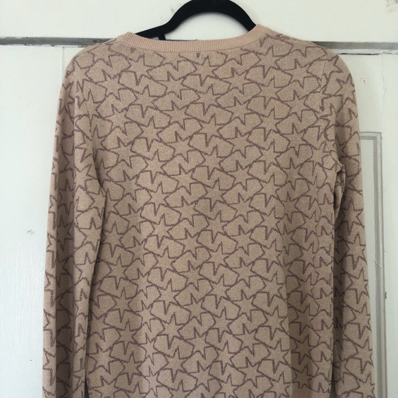 Brand new, never worn, Emily and Fin knit sweater in Blush with metallic stars - Picture 2 of 2